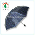 3 Folding Fancy Check Satin Hotel Umbrella print Ads